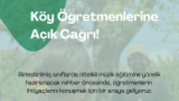 Köy Öğretmenleri İçin Açık Çağrı